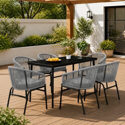 Enhance Your Outdoor Living with This 7-Piece Dining Set