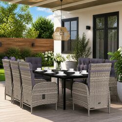 Enhance Your Outdoor Space with 9 Piece Dining Set