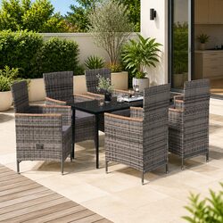 Enhance Your Outdoor Living with This 7-Piece Dining Set