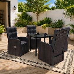 5 Piece Patio Furniture Set for Relaxed Dining