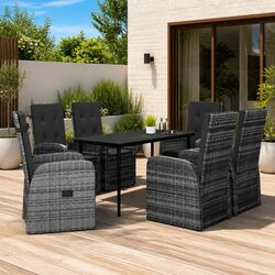 Transform Your Outdoor Space with 7-Piece Dining Set