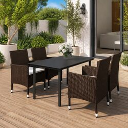 Transform Your Outdoor Space with This 5-Piece Dining Set