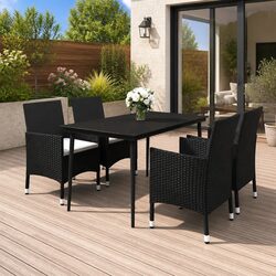 Outdoor Dining Set for Five: Stylish and Comfortable