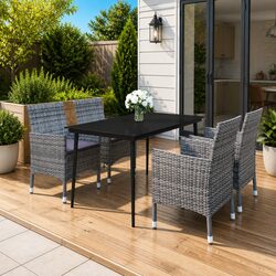 Enhance Your Outdoor Space with a Grey Dining Set