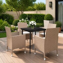 Enhance Your Outdoor Space with 5-Piece Dining Set