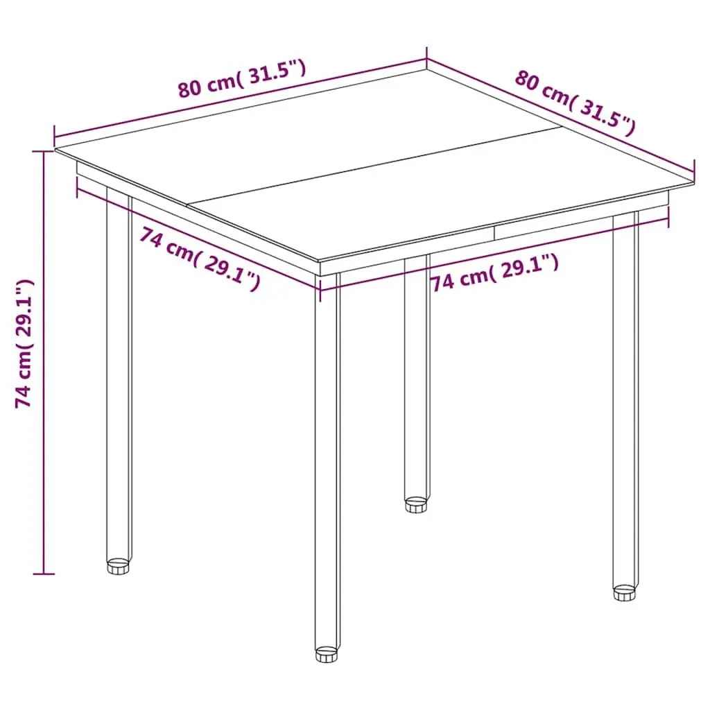 Garden Dining Set 5 Piece Outdoor Furniture Grey Weather Resistant PE Rattan Chairs Glass Table