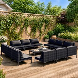 Elevate Your Outdoor Space with a 13-Piece Lounge Set
