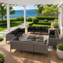 Enhance Your Outdoor Space with a 13-Piece Lounge Set
