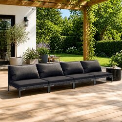 Elevate Your Outdoors with a Chic 4-Piece Lounge Set