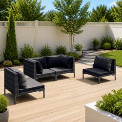 Enhance Your Outdoor Space with a 4-Piece Lounge Set