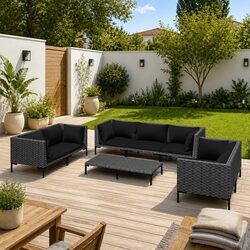 Elevate Your Outdoor Space with an 8-Piece Lounge Set