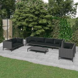 Transform Your Outdoor Space with 9-Piece Lounge Set