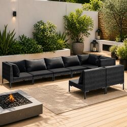 Elevate Your Outdoor Space with an 8-Piece Lounge Set
