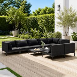 Enhance Your Outdoor Space with This 9-Piece Lounge Set