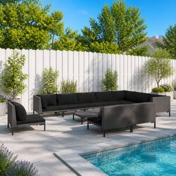 Transform Your Patio with This 11 Piece Lounge Set