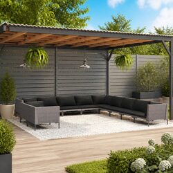 Enhance Your Outdoor Space with This 11-Piece Lounge Set