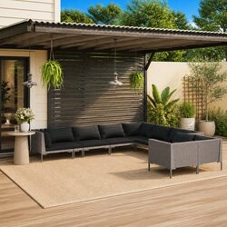 Elevate Your Outdoor Space with Our 9-Piece Lounge Set