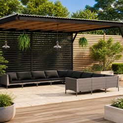 Transform Your Outdoor Space with 11 Piece Garden Lounge Set