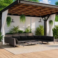Elevate Your Outdoor Space with This 10-Piece Lounge Set