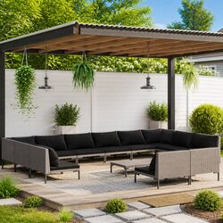 Elevate Your Outdoor Space with a 13-Piece Lounge Set