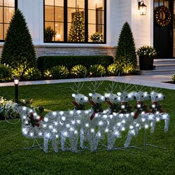 Bring Holiday Spirit Home with Reindeer Sleigh Decoration