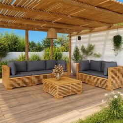 Enhance Your Outdoor Space with This 6 Piece Lounge Set