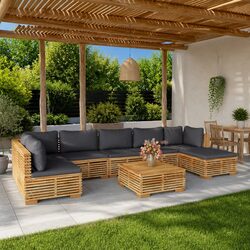 Enhance Your Outdoor Space with an 8 Piece Lounge Set