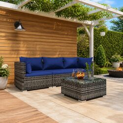 Enhance Your Outdoor Oasis with a 4 Piece Lounge Set