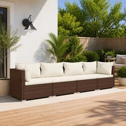 Elevate Your Outdoor Space with this 4-Piece Lounge Set