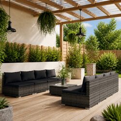 Transform Your Outdoor Space with 9 Piece Lounge Set