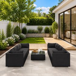 Enhance Your Outdoor Space with This 9 Piece Lounge Set