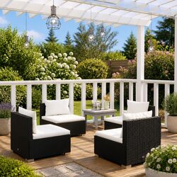 Enhance Your Outdoor Space with This 4 Piece Garden Lounge Set