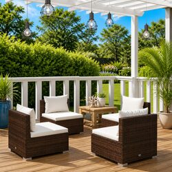 Transform Your Outdoor Space with a 4 Piece Lounge Set