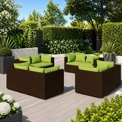 Transform Your Outdoor Space with 8-Piece Lounge Set