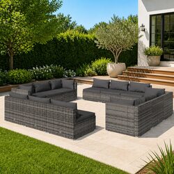 Modular 12 Piece Outdoor Lounge Set for Relaxation