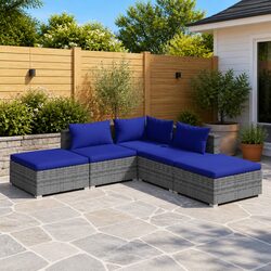 Enhance Your Outdoors with 5 Piece Garden Lounge Set