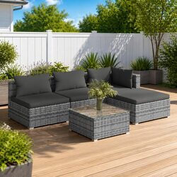 5 Piece Garden Lounge Set for Ultimate Outdoor Comfort