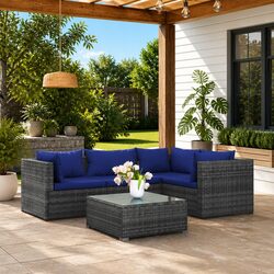 Enhance Your Outdoor Space with This 5 Piece Lounge Set