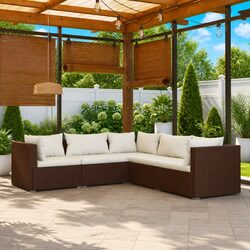 5 Piece Outdoor Lounge Set for Cozy Garden Relaxation