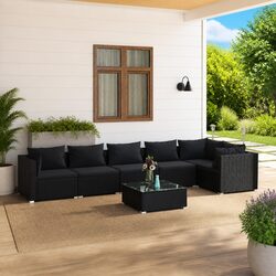 Elevate Your Outdoor Space with 7 Piece Lounge Set and Cushions