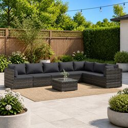 8 Piece Modular Patio Furniture Set for Stylish Outdoor Living