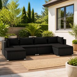 Enhance Your Outdoor Space with a 6 Piece Lounge Set
