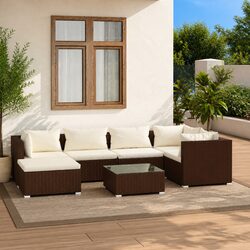 Transform Your Outdoor Space with 7-Piece Lounge Set