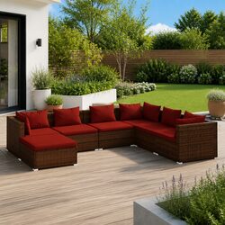 Versatile 7 Piece Outdoor Lounge Set for Your Patio