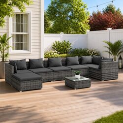 Enhance Your Outdoor Space with an 8-Piece Lounge Set