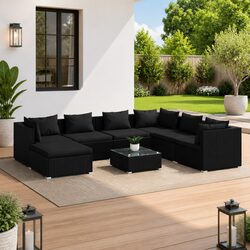 Enhance Your Outdoor Space with This 8 Piece Lounge Set