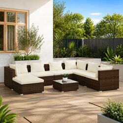 Enhance Your Outdoor Space with This 8 Piece Lounge Set