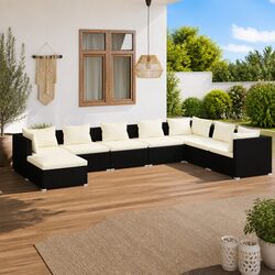 8-Piece Outdoor Lounge Set for Relaxed Living