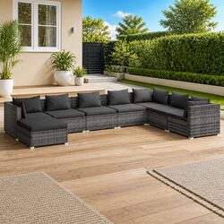 Transform Your Outdoor Area with 8-Piece Lounge Set