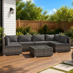 Transform Your Outdoor Space with a 7-Piece Lounge Set